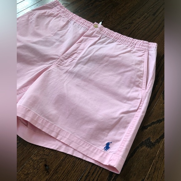 *LIKE NEW* Polo Ralph Lauren Men’s XXL Pink Khaki Stretch Classic Fit Shorts - Picture 3 of 13
